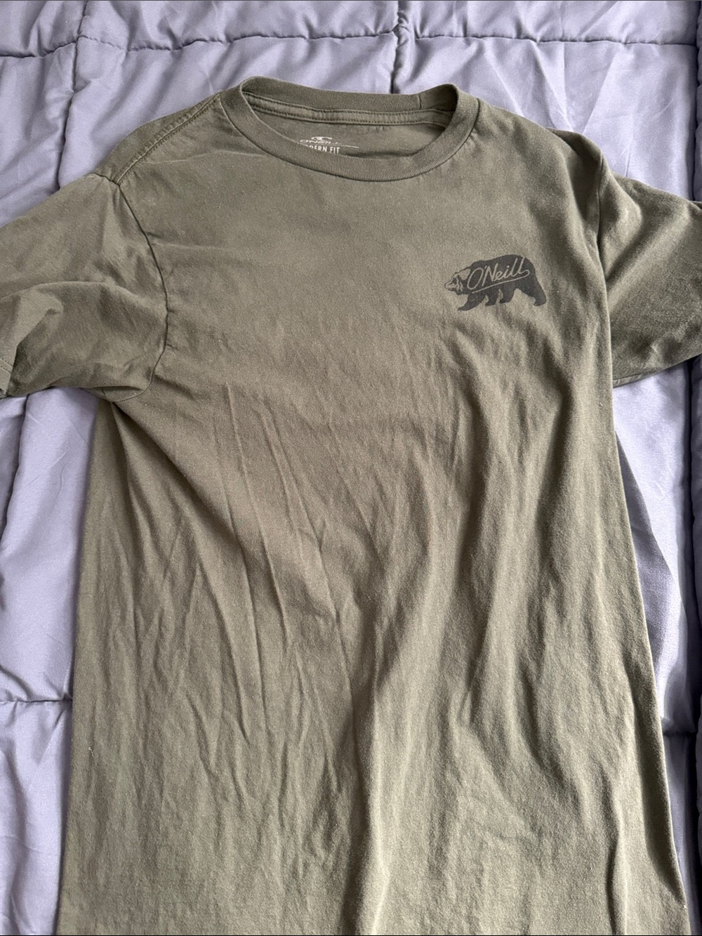 O'Neill Olive Green Short Sleeve Graphic Tee